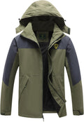 Rain Jacket for Men Waterproof Windbreaker with Hood - Lightweight
