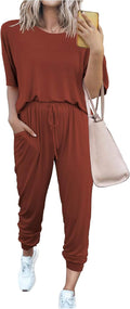 Women's Two Piece Lounge Set - Travel Friendly Jogger Outfit