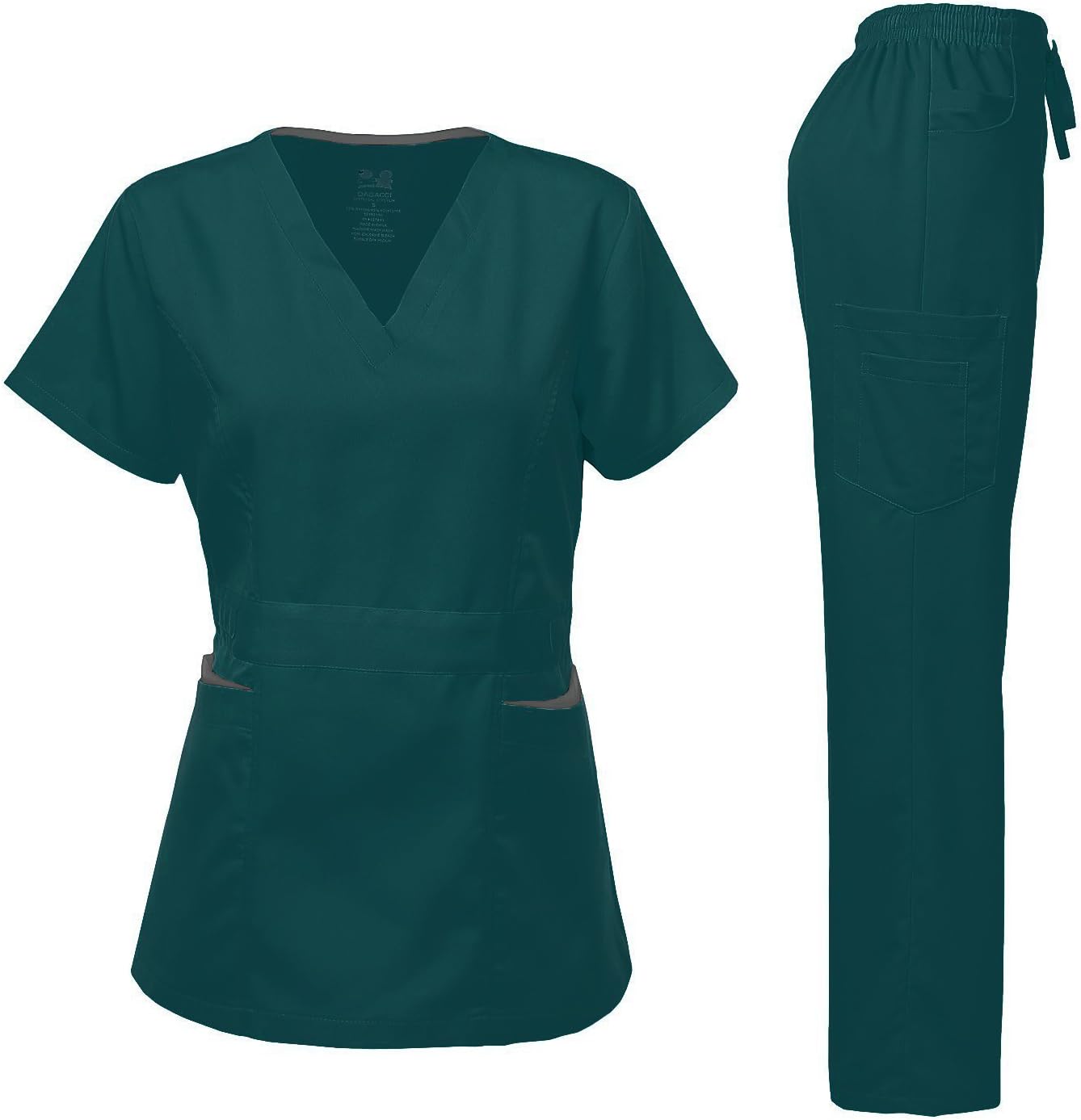 Dagacci Medical Uniform Women's Scrubs Set Ultra Soft Stretch