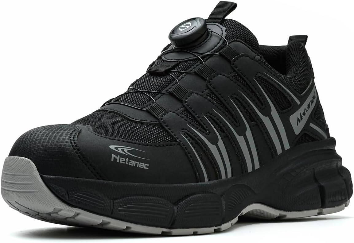 Steel Toe Shoes for Men Women - Comfortable Wide Work Sneakers