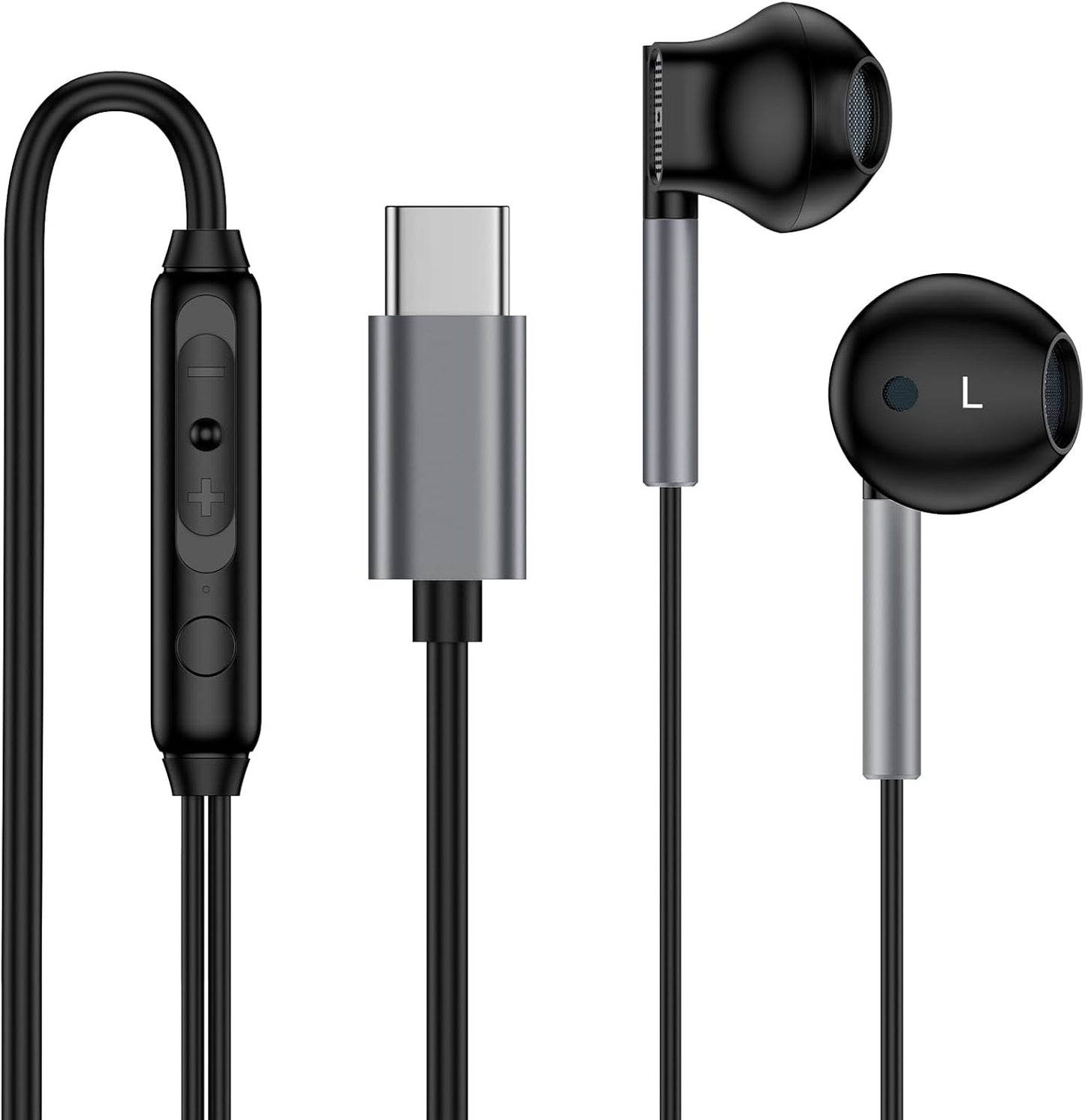 High-Quality USB C Earbuds for Samsung Galaxy & iPhone