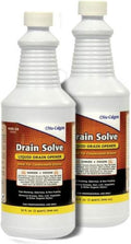 Nu-Calgon Drain Solve Liquid Drain Opener 2-Pack - Fast Clog Relief