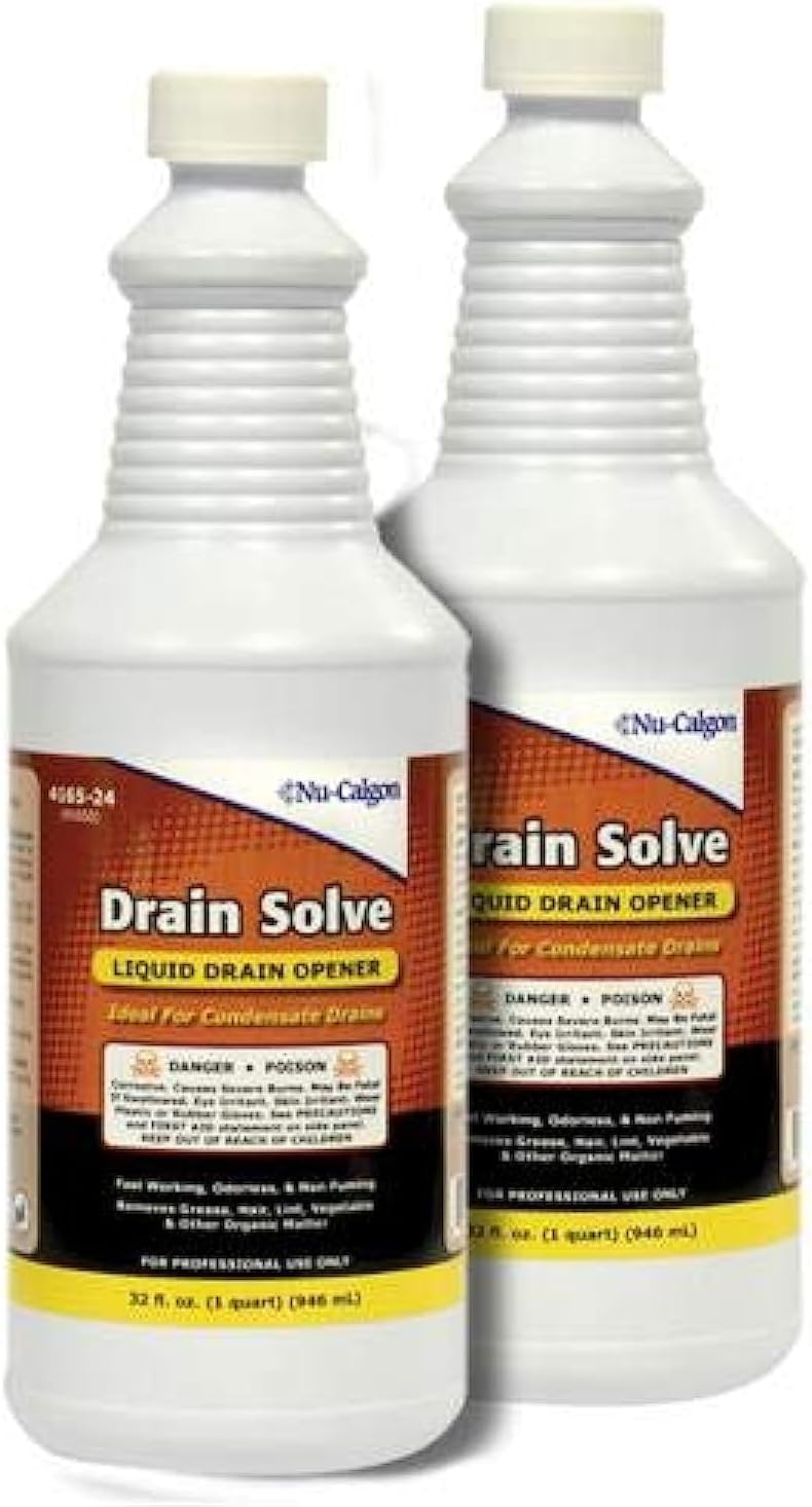Nu-Calgon Drain Solve Liquid Drain Opener for Tough Clogs