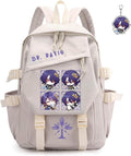 Honkai Star Rail Backpack Women Men Unisex White - Large Capacity