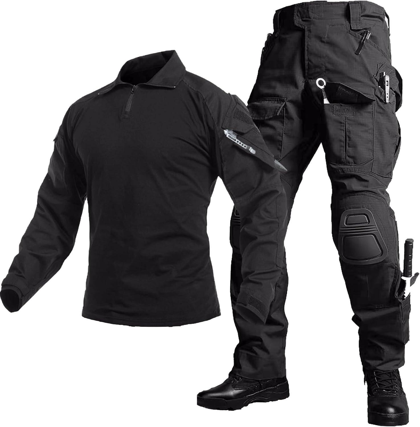 Mens G3 Combat Uniform Set Tactical Shirt and Pants Suit