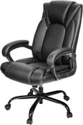 OUTFINE Executive Office Chair: 5-Year Hydrolysis-Resistant Leather, Ergonomic Support