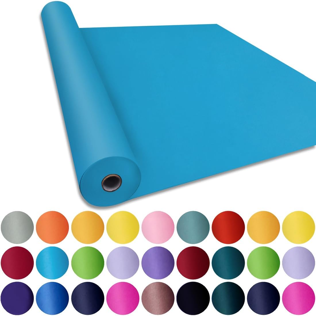 Lake Blue Kraft Craft Paper Roll for Gift Wrapping and More