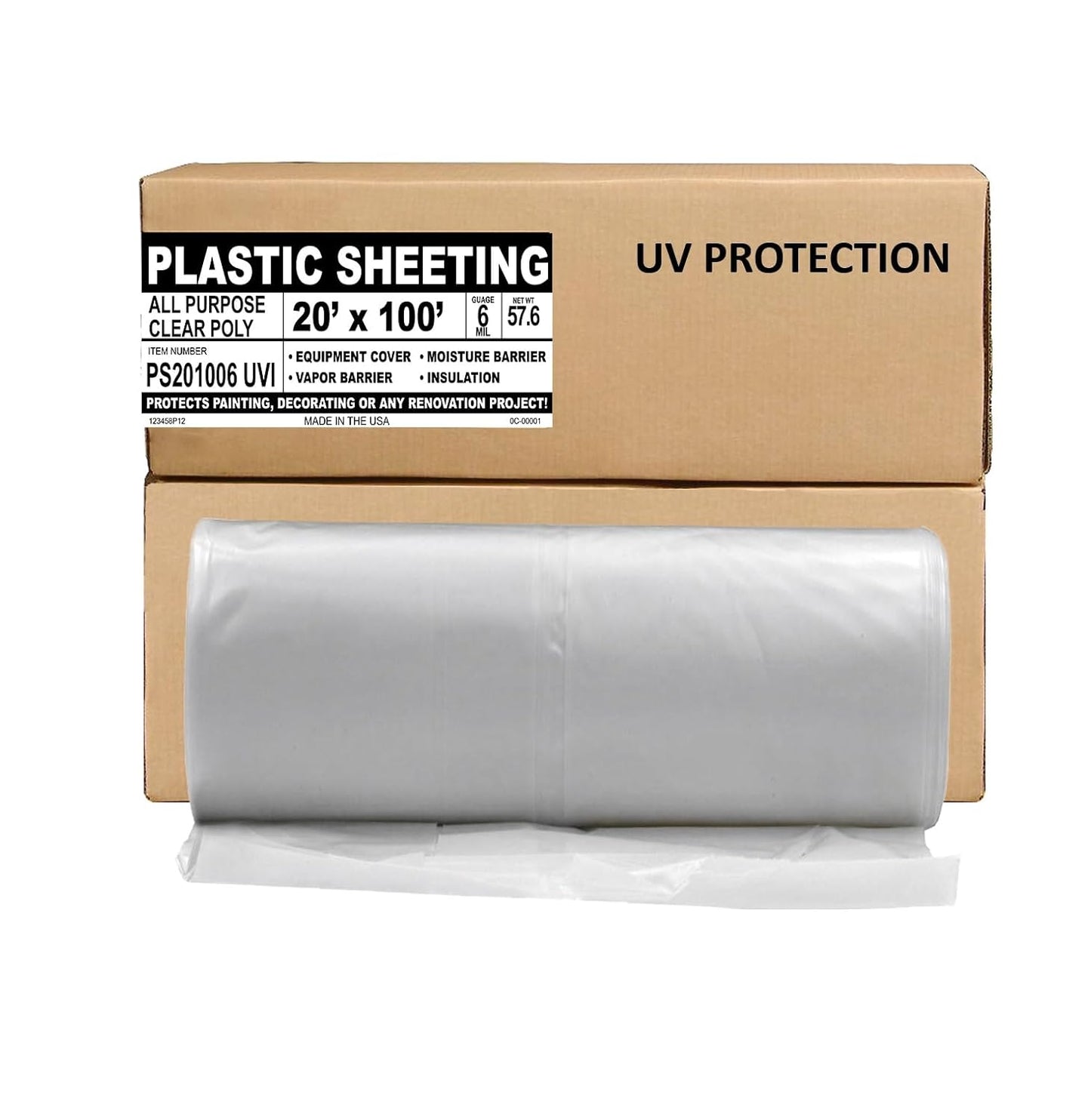 Aluf Plastics Sheeting UV Protection - Heavy Duty 20ft x 100ft