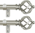 KAMANINA Adjustable Curtain Rods for Indoor and Outdoor Use
