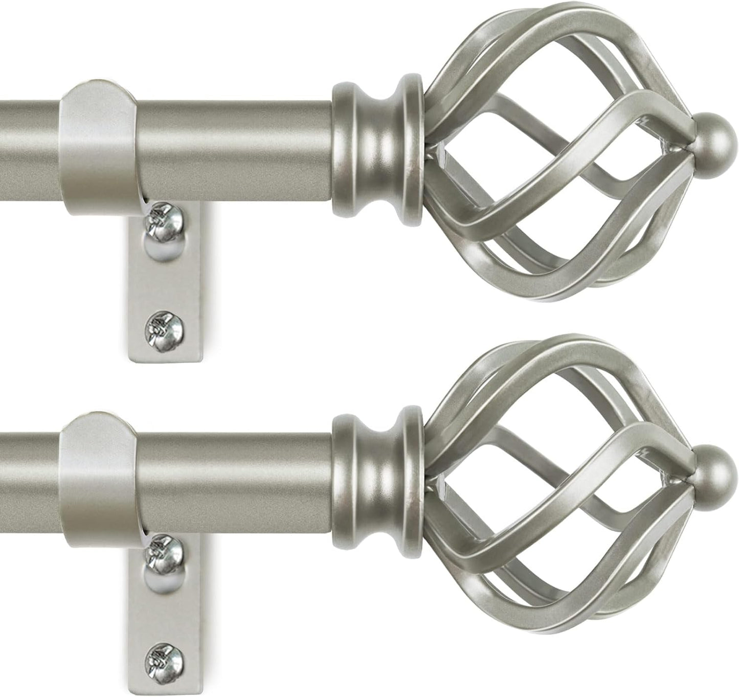 KAMANINA Adjustable Curtain Rods for Indoor and Outdoor Use