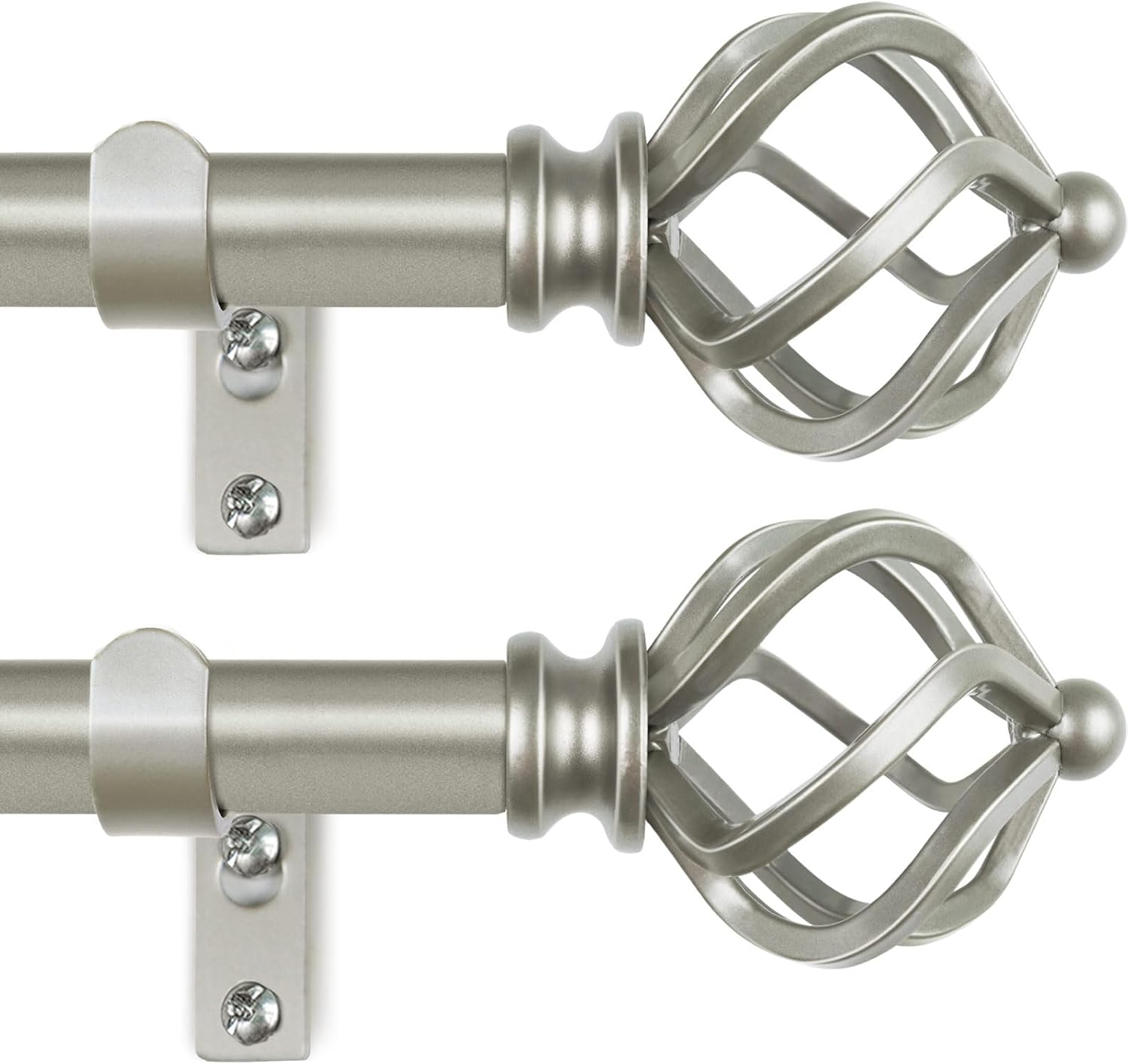 KAMANINA Adjustable Curtain Rods for Indoor and Outdoor Use