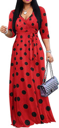 Yajedo Womens Casual Summer Maxi Dress Plus Size - Flattering Wrap Its
