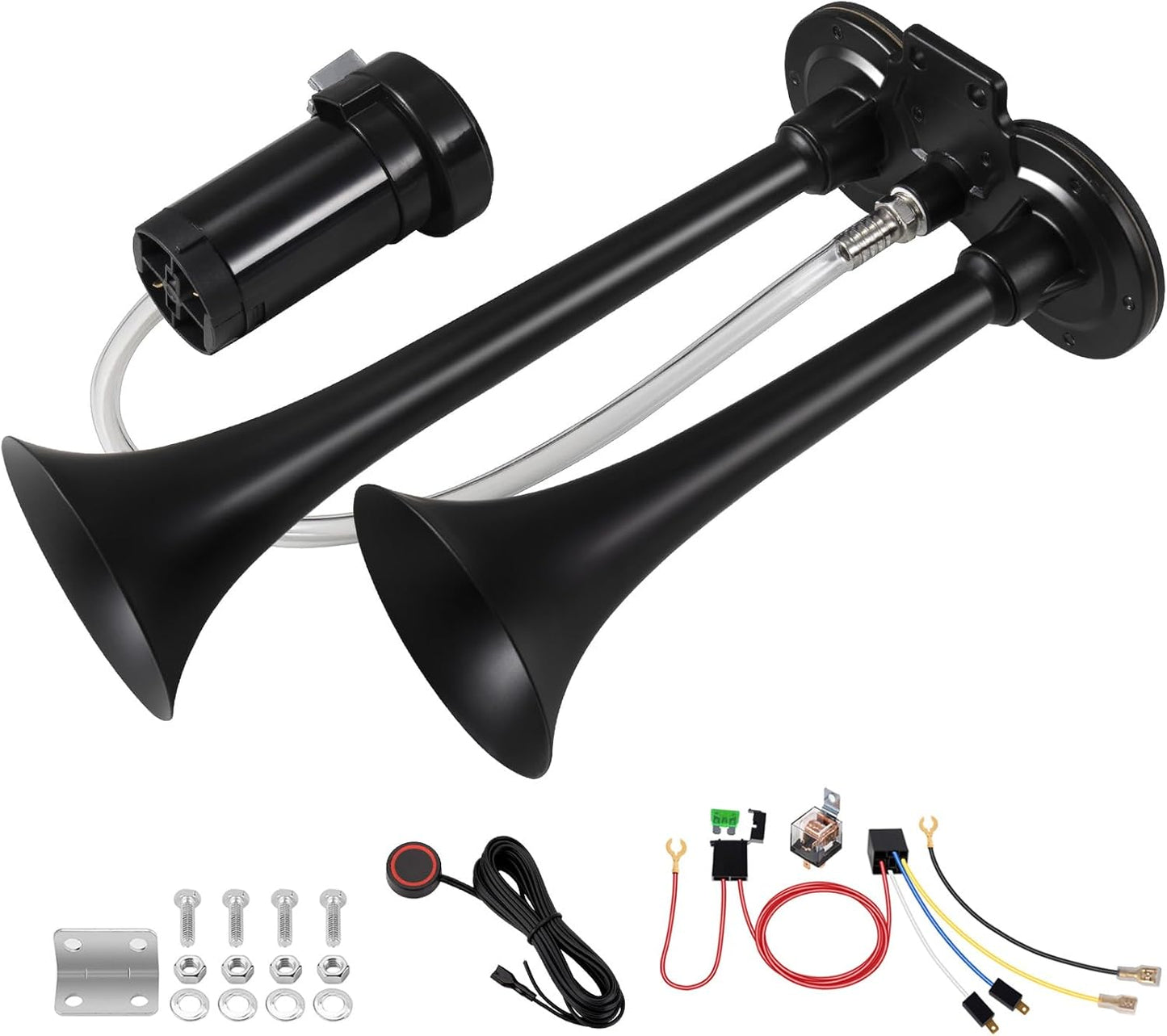 Train Horn for Truck 150DB Loud Dual Trumpet Air Horn System