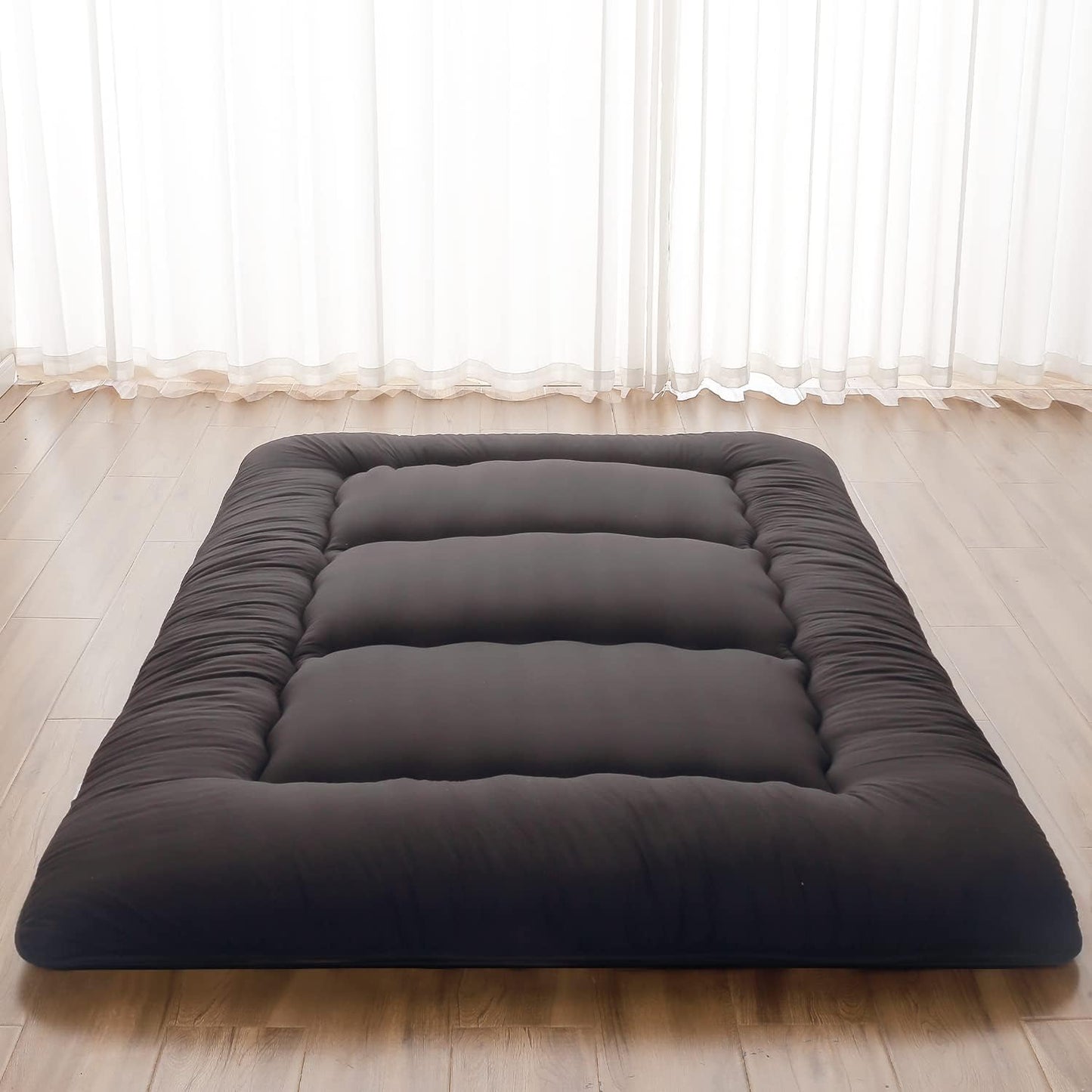 Japanese Floor Mattress with Portable Storage Bag for Comfort