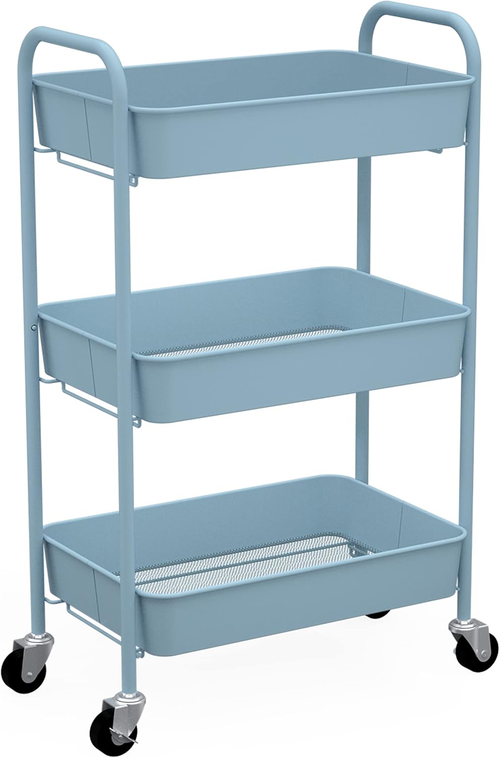 CAXXA 3-Tier Rolling Metal Storage Organizer for Every Need
