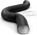 iPower 10 in 25 ft Flex Air Aluminum Foil Ducting - Durable 4-Layer