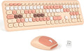 Wireless Keyboard and Mouse Combo - MOFII Colorful Full-Size Silent