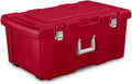 Sterilite 4 Pack Wheeled Footlocker, Lockable Storage - Easy Rolling