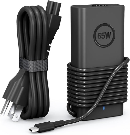 Dell Laptop Charger 65W USB-C - Fast Charging