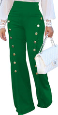PINSV High Waisted Stretchy Bootcut Dress Pants - Versatile Comfort