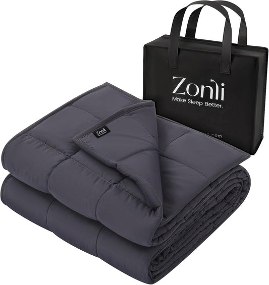 ZonLi Weighted Blanket for Adults - Cooling Heavy Blanket