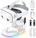 GEEKERA Charging Dock for Meta Quest 3S - Magnetic RGB Stand
