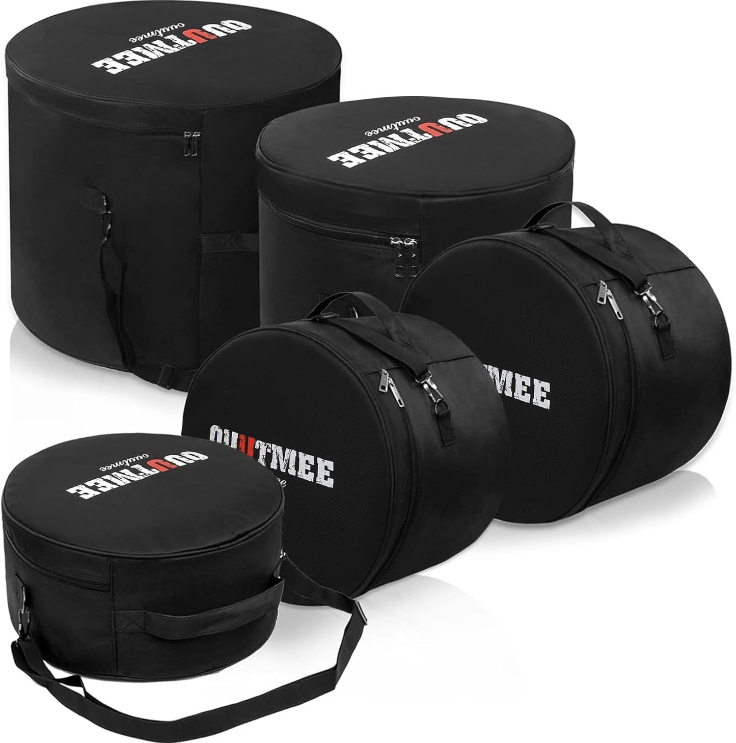 5-Piece Drum Bag Set for Snare and Floor Tom Cases - Durable
