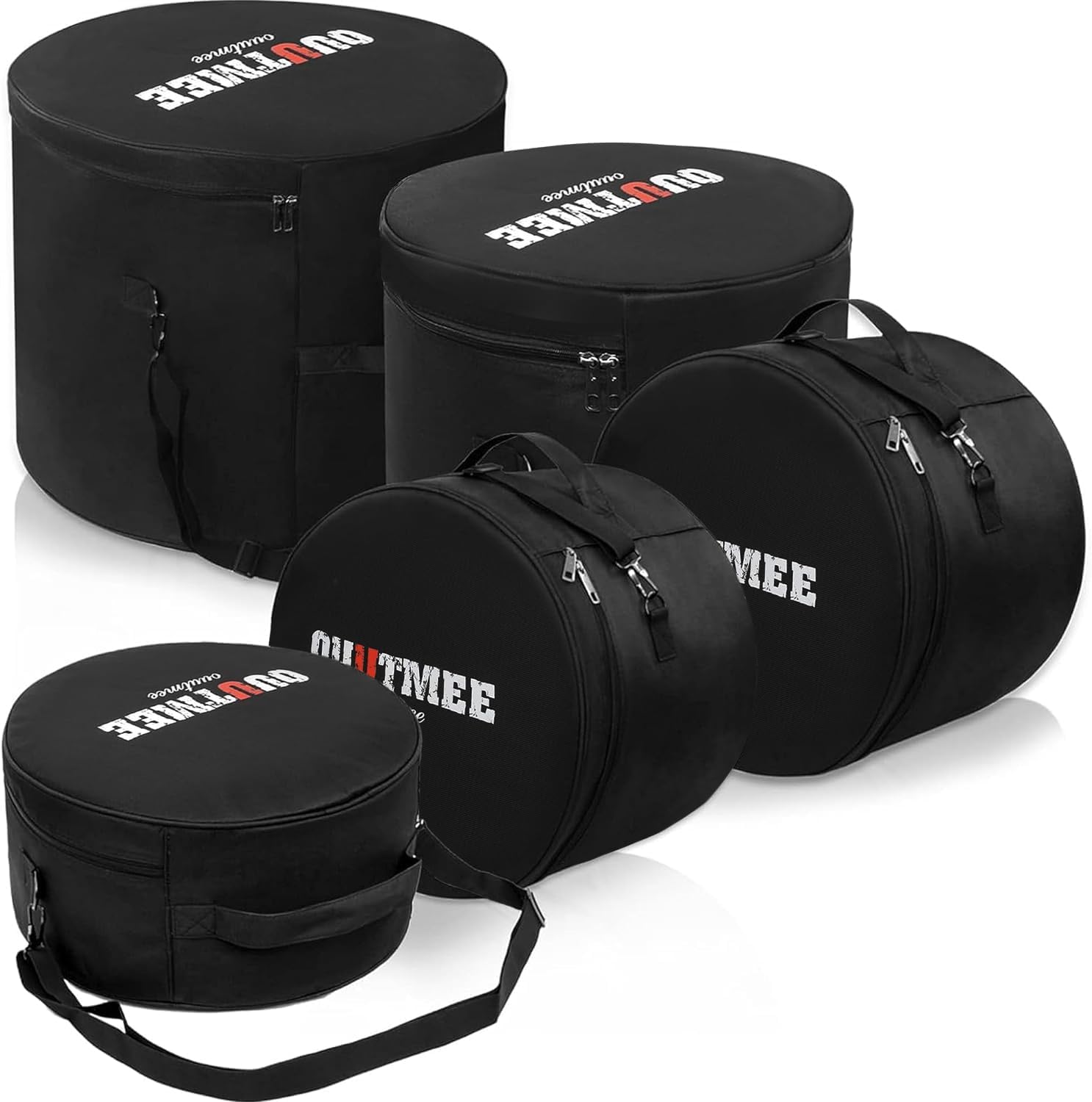 5-Piece Drum Bag Set for Snare and Floor Tom Cases - Durable