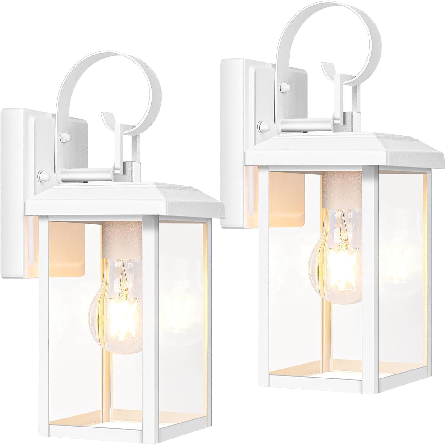 BesLowe 2-Pack Outdoor Wall Light Fixtures for Modern Homes
