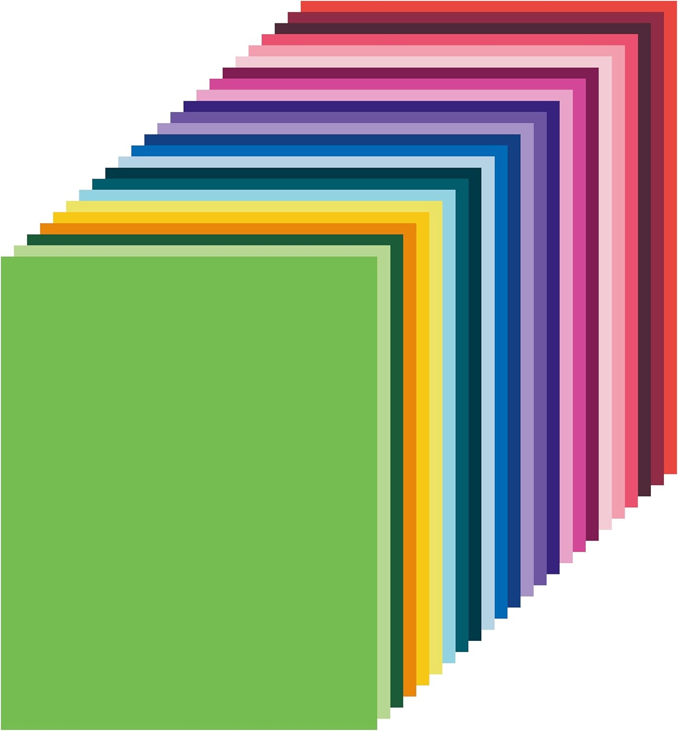120 Sheets 24 Pastel Colors Card Stock - Vibrant & Versatile Craft Paper