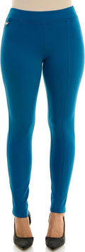 Pull On Ankle Pant with Metal Tab - Flattering Everyday Ponte Rachel