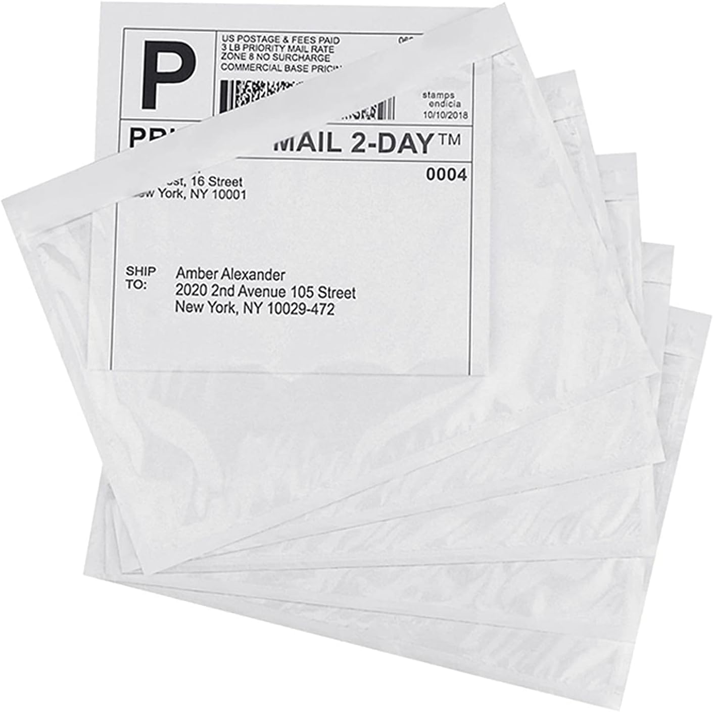 Clear Plastic Adhesive Packing List Pouch for Shipping Needs
