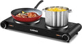 CUSIMAX Electric Hot Plate Double Burner - Compact 1800W Portable