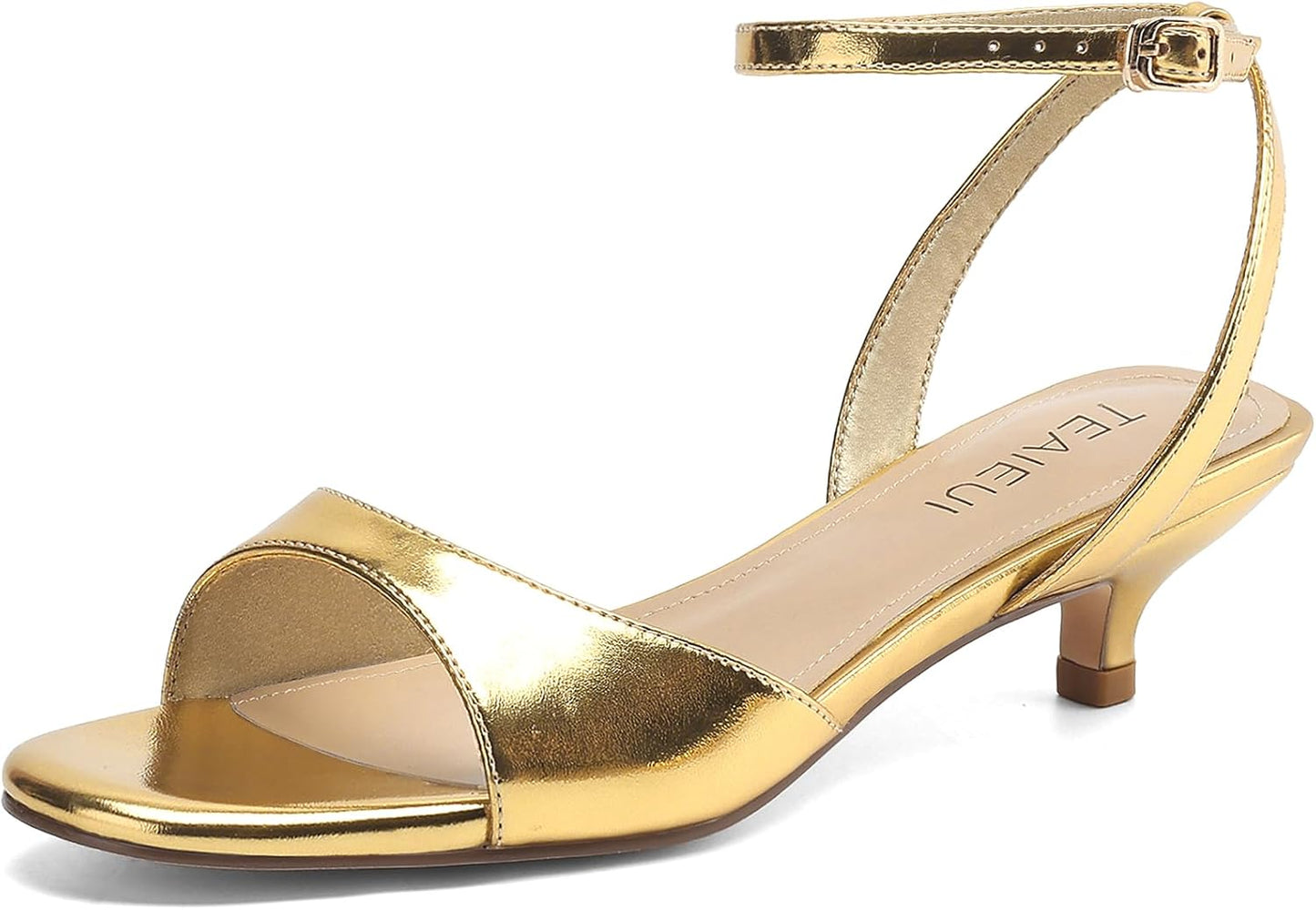 Women's Sandals Kitten Heels Low Strappy Heels for Any Occasion