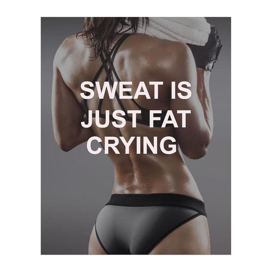 Motivational Fitness Wall Art for Home, Office, Gym - Unframed 8x10 Print