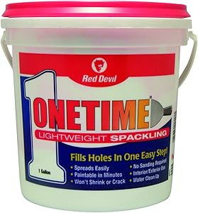 Red Devil 0541 ONETIME Lightweight Spackling for Easy Repairs