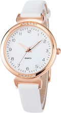 NUOVO Women's Silicone Sports Watch - Crystal Accented Leather Strap