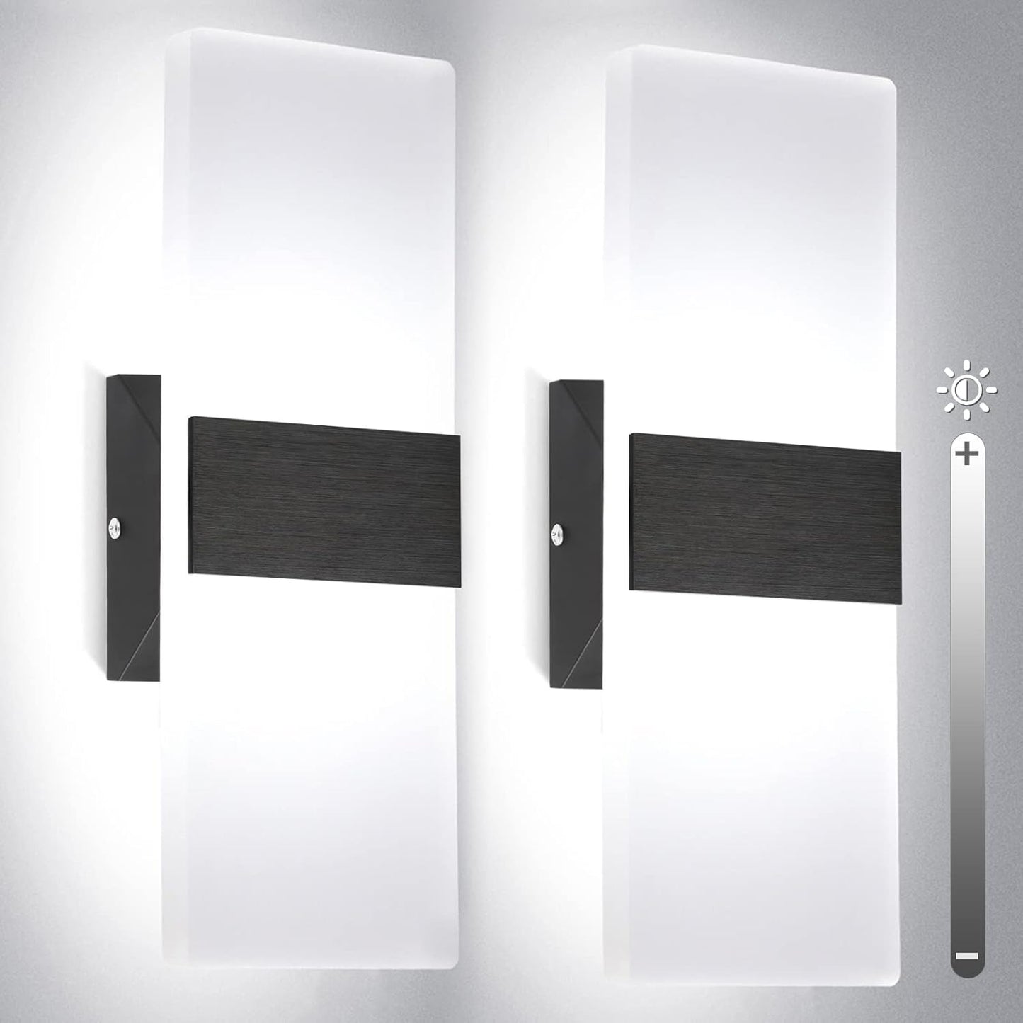 Modern Dimmable Wall Sconces Set of 2 for Elegant Lighting