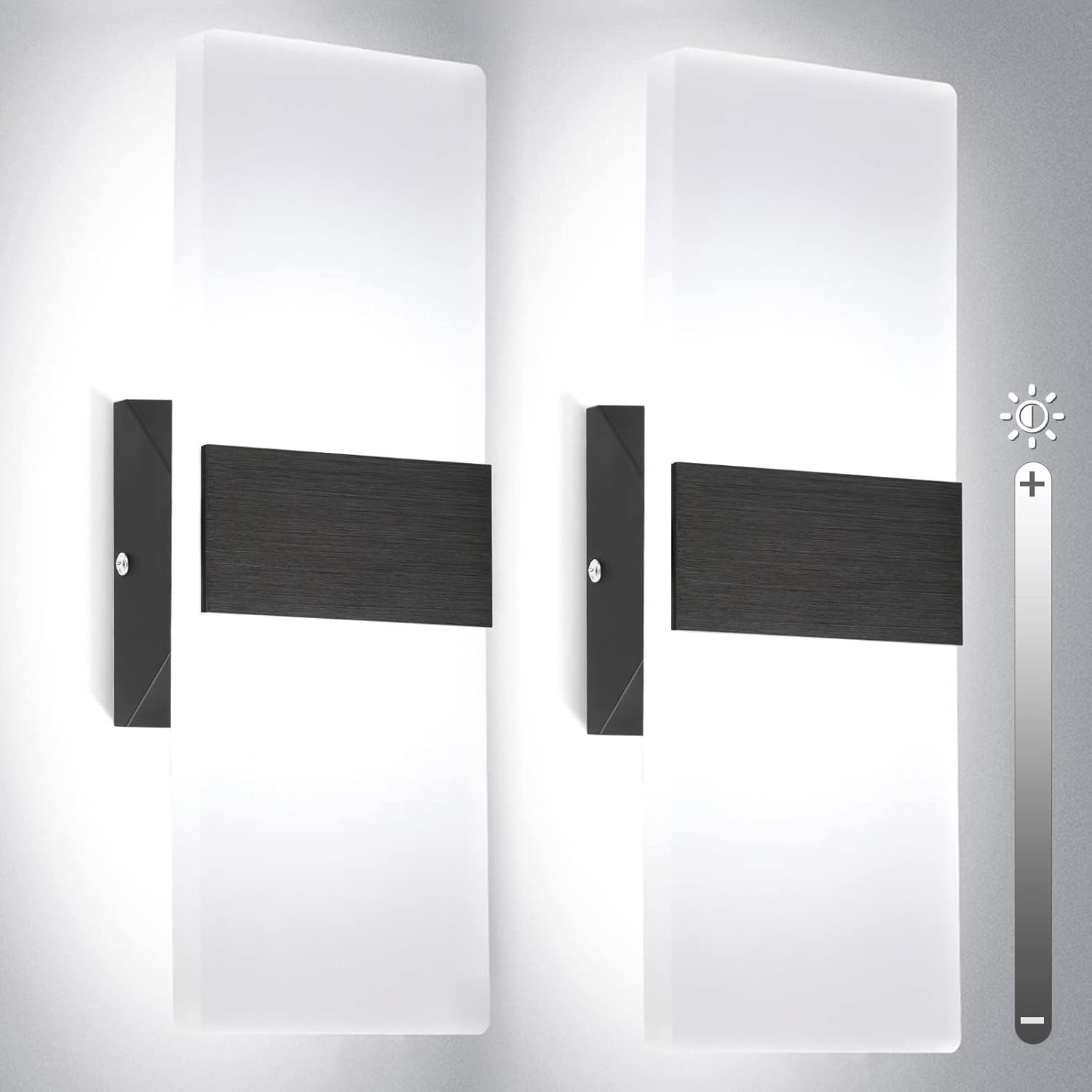 Modern Dimmable Wall Sconces Set of 2 for Elegant Lighting