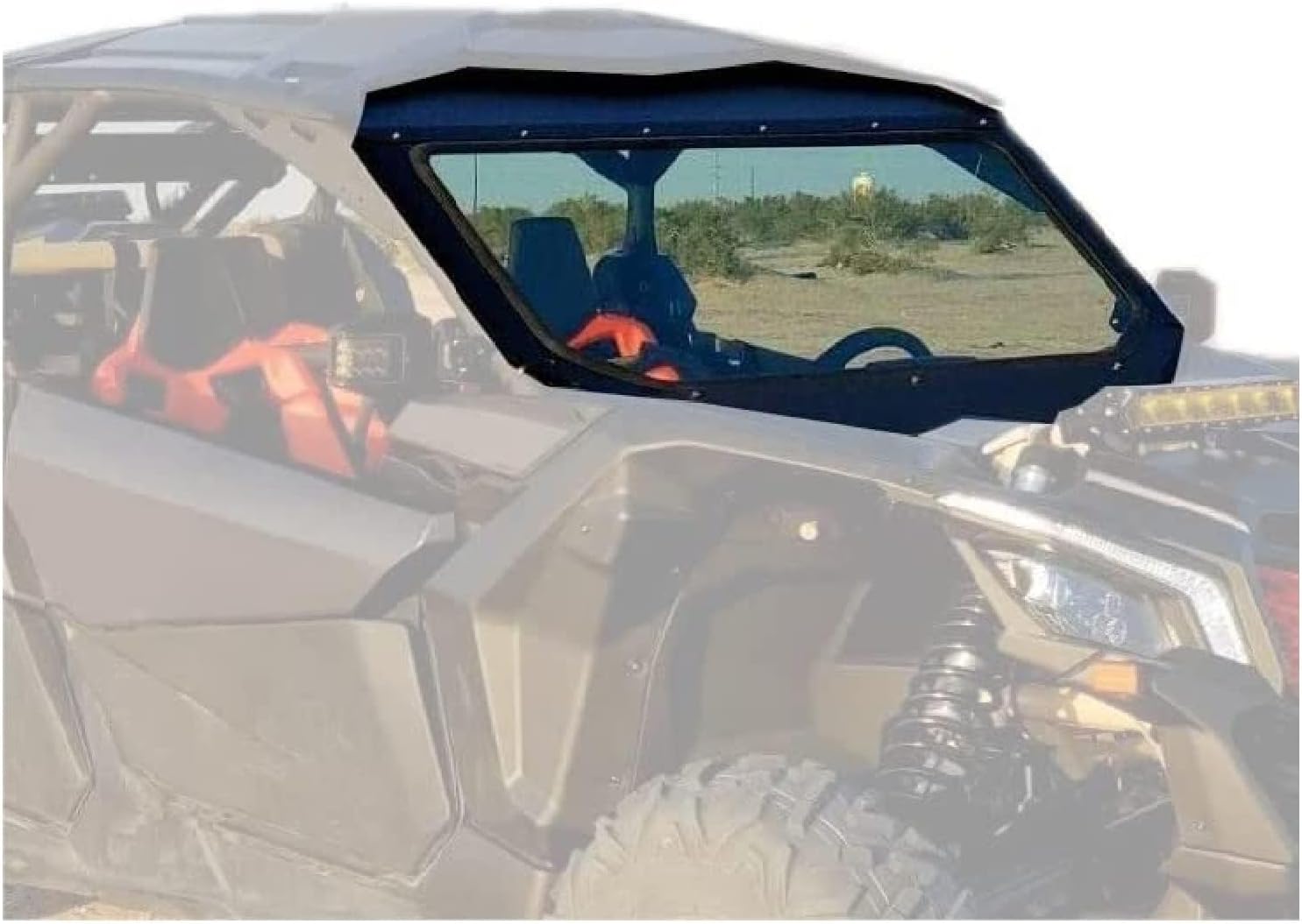 ECOTRIC Full Glass Windshield for Can Am Maverick X3 2017-2025