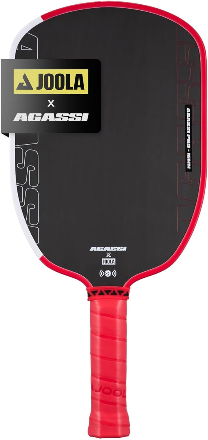 JOOLA Agassi PRO IV Pickleball Paddle - Enhanced Control & Spin