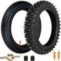 80/100-12 Knobby Tire with Inner Tube - Rear Pit Bike Tire