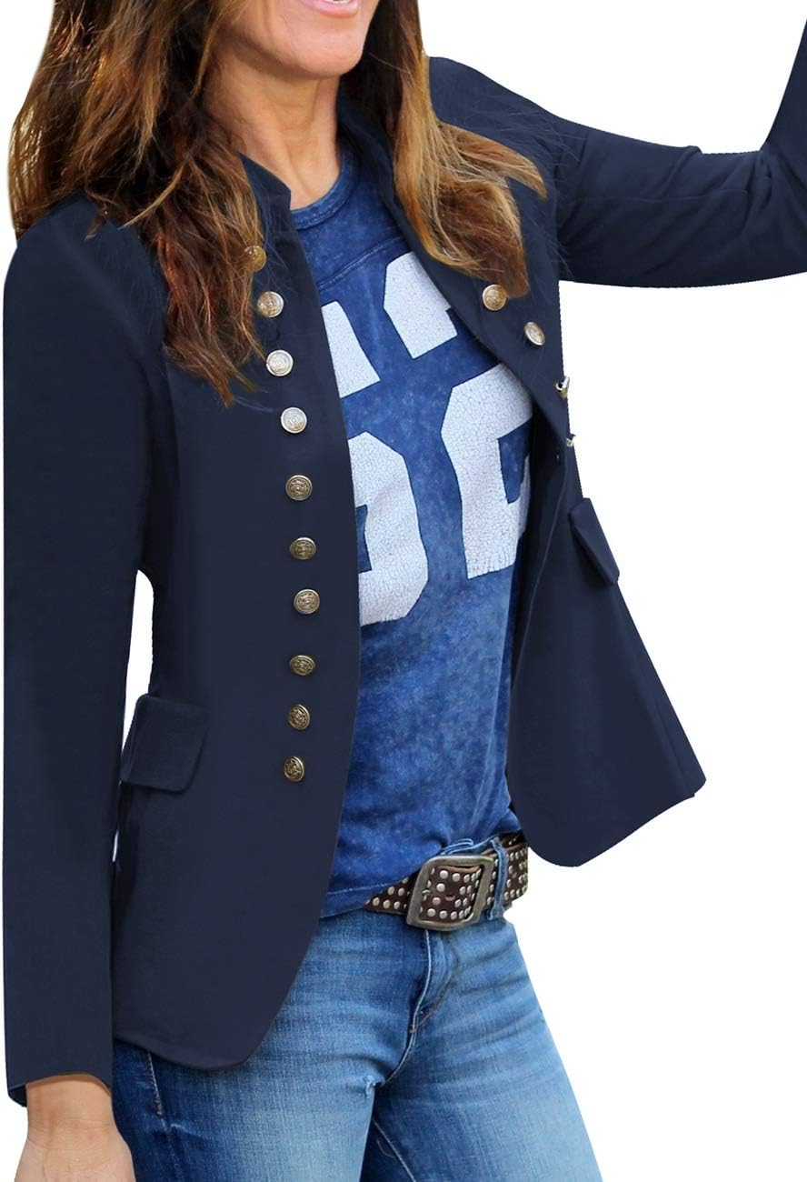 Luvamia Women's Open Front Long Sleeves Blazer for Work