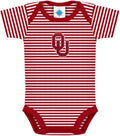 Infant Bodysuit with Stripes and College Logo for Little Supporters