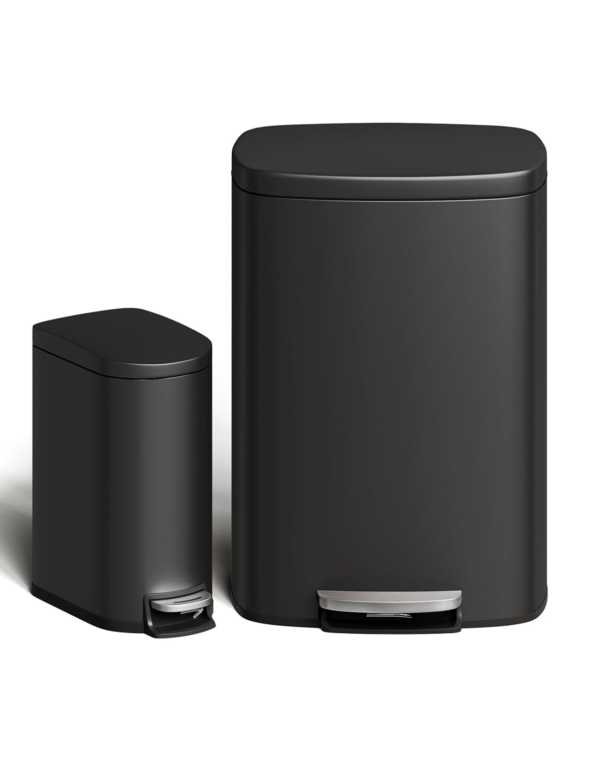 Garvee 13 gal and 2.6 gal Metal Trash Can Combo Set Review
