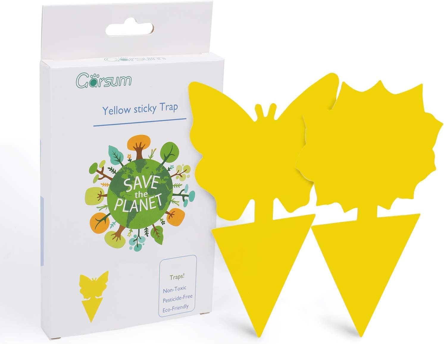 Garsum Fruit Fly Sticky Trap for Indoor and Outdoor Use