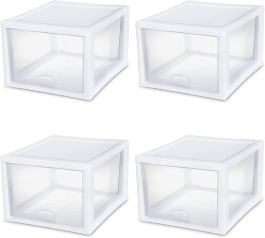 Sterilite 12-Pack 27 Quart Stacking Drawer for Organized Storage