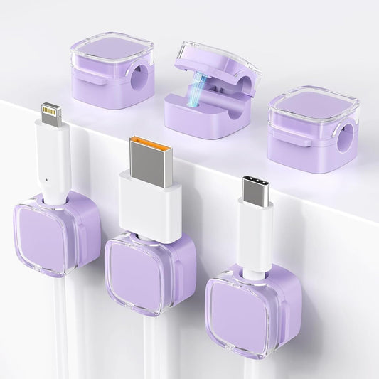 6 Pack Magnetic Cable Organizer - Tidy Wires Easily!