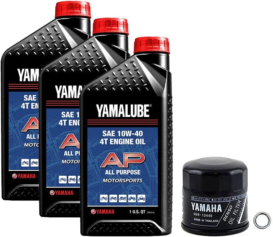 Yamaha Grizzly 660 Oil Filter Change Kit with 3 Quarts Oil