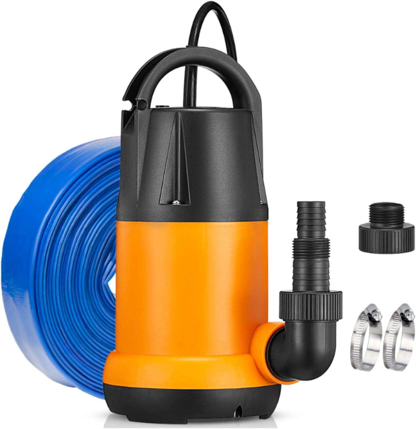 Submersible Sump Pump with 25Ft Hose for Efficient Water Transfer